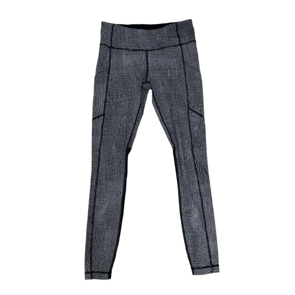 Lululemon Leggings Speed Tight Contour Gym Workout Running Black Size 6 Small - Picture 2 of 7